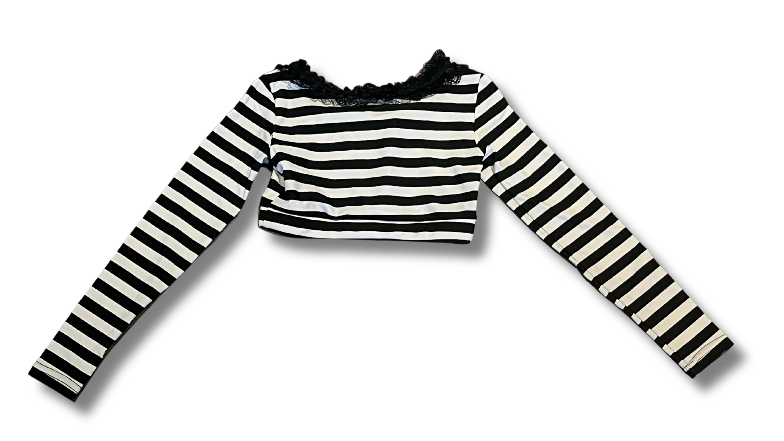 Black & White Striped Crop 7 Black & White Striped Crop 7