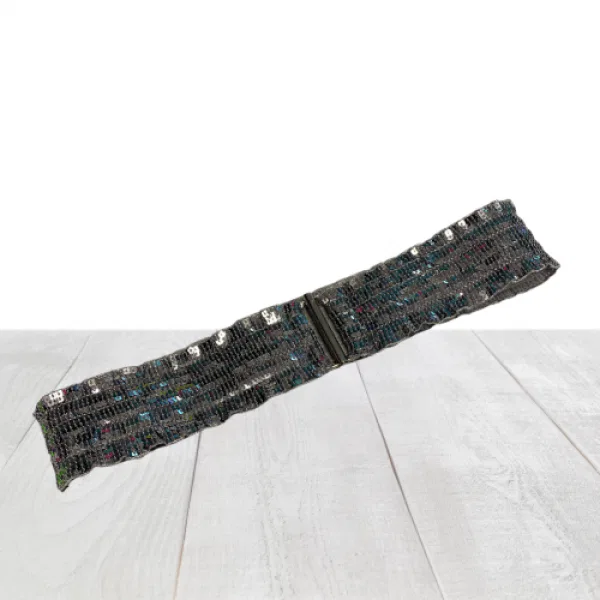 Sequin Belt – Silver 5