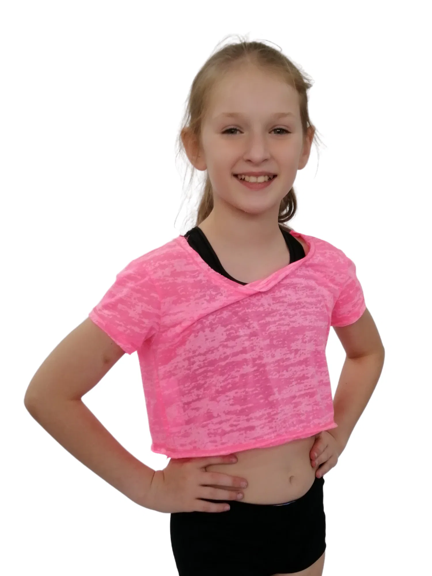 Pink T-Shirt Crop 6 Pink T-Shirt Crop 6