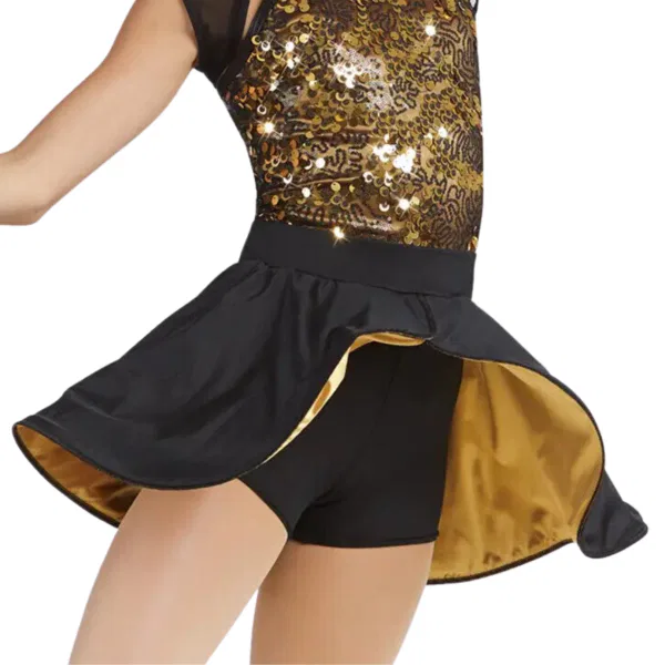 “Midi Back-Panel Mesh Skirt” 3