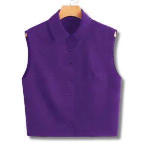 Bright Sleeveless Button Up 10