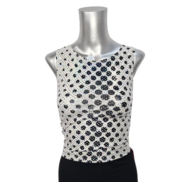 Black & White Dotted Tank 10