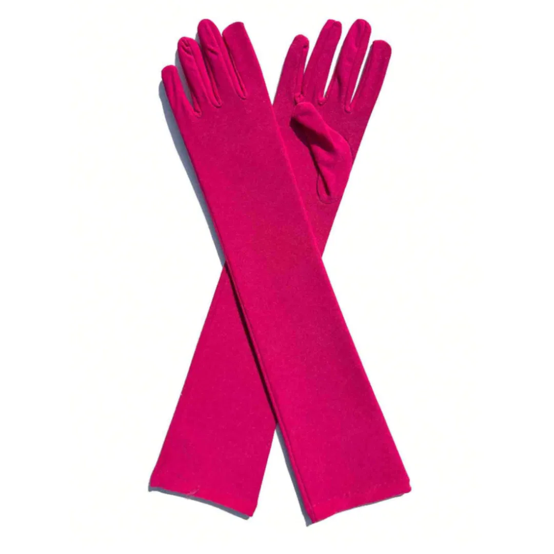 Pink Long Gloves 10 Pink Long Gloves 10