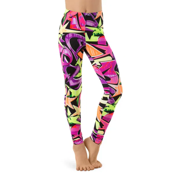“Graffiti Print Leggings” 8