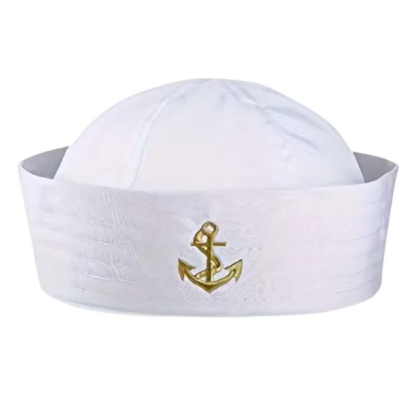 Sailor Cap with Embroidered Anchor 3