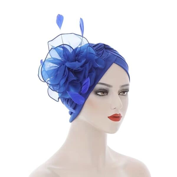 Red Double Flower Turban 4