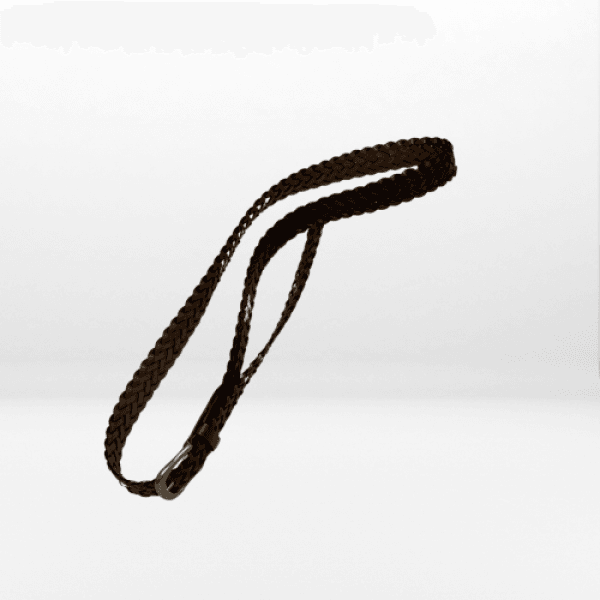 Leather Braided Belt – Black 5