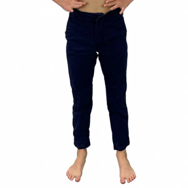 Navy Cotton Dress Pants 7