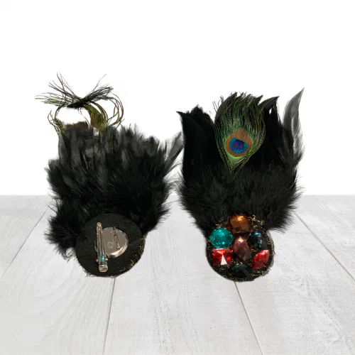 Peacock Hair Clips 5 Peacock Hair Clips 5