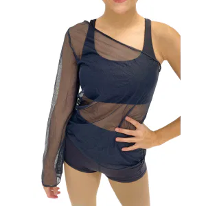 Mesh One Sleeve Top 6
