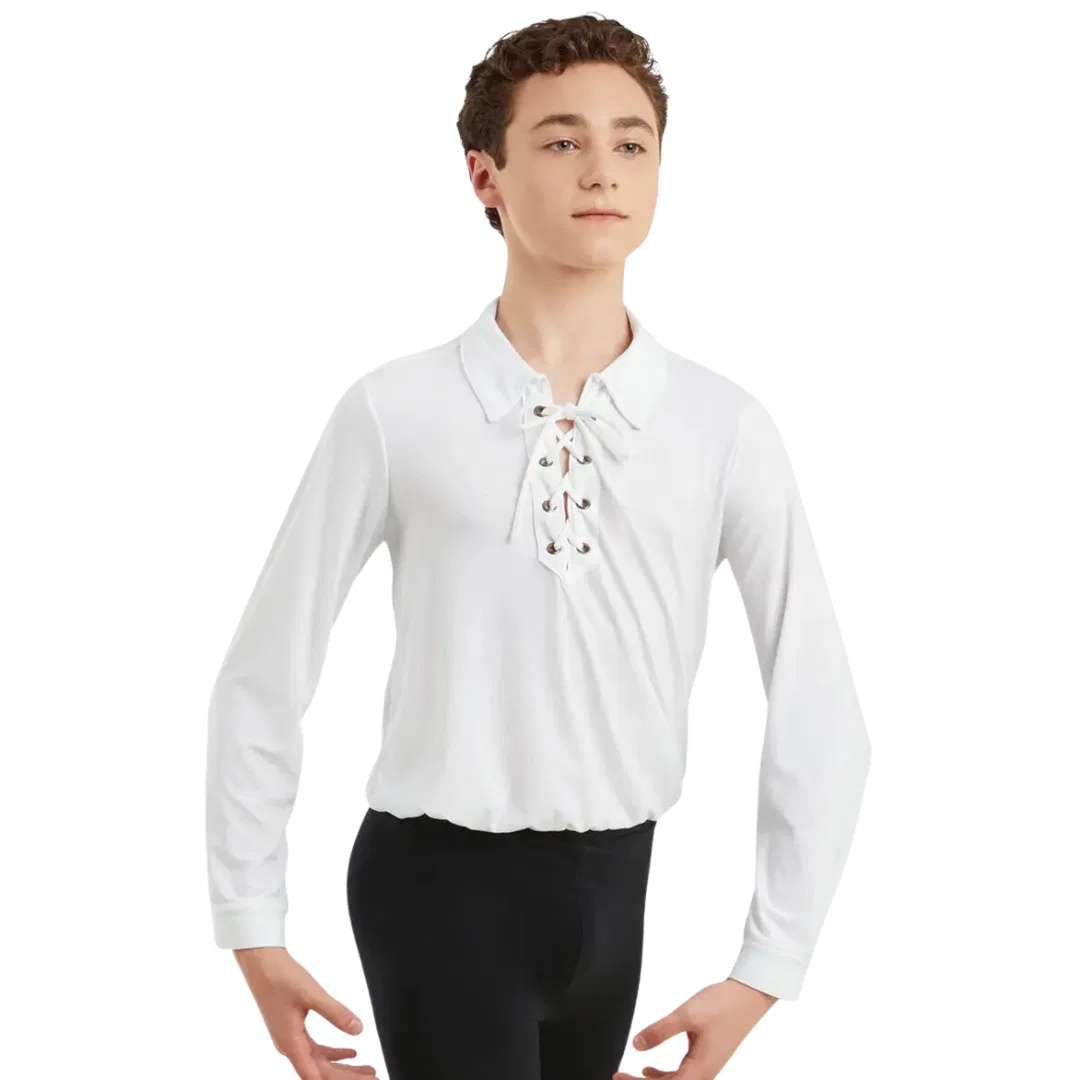 Boys Laced Ballet Shirt 8 Boys Laced Ballet Shirt 8