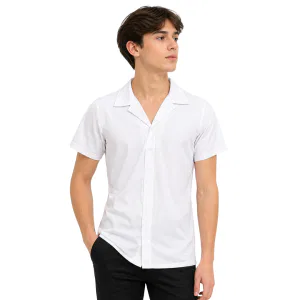 White Collared Pull-Over Tee 6