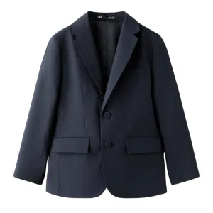 Suit Jacket – Navy Blue Textured 8