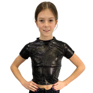 Black and Gold Metallic Tee 8