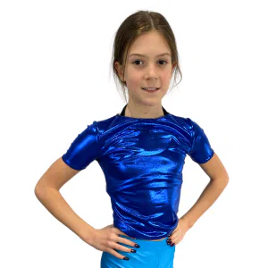 Metallic Blue Tee 6