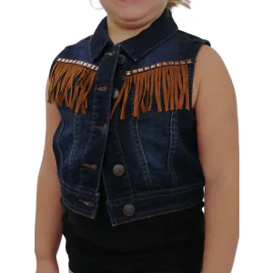 Denim Vest with Fringe 9