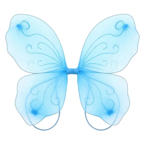 Blue Glitter Fairy Wings 3