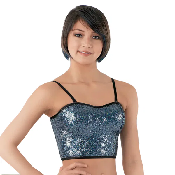 “Hologram Sequin Corset Top” 9