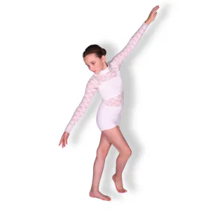 “Mock Neck Lace Biketard” 6