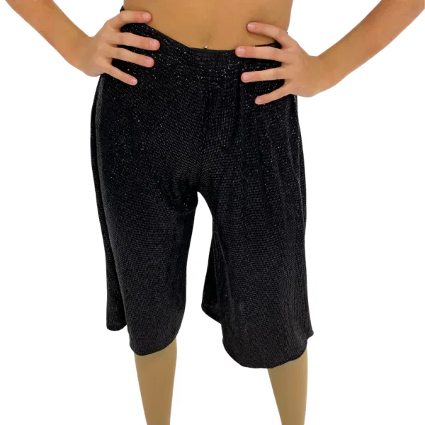 Gaucho Pants – Black Glitter 6