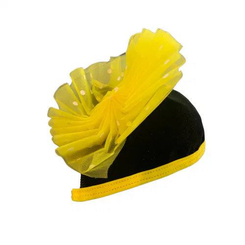 Black and Yellow Fascinator Hat 6 Black and Yellow Fascinator Hat 6