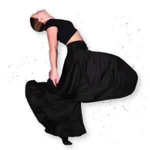 Floor Length Skirt – Black 10