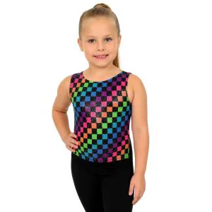 Checkered Tie Back Tank 11
