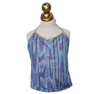 Galaxy Print Halter Top 13