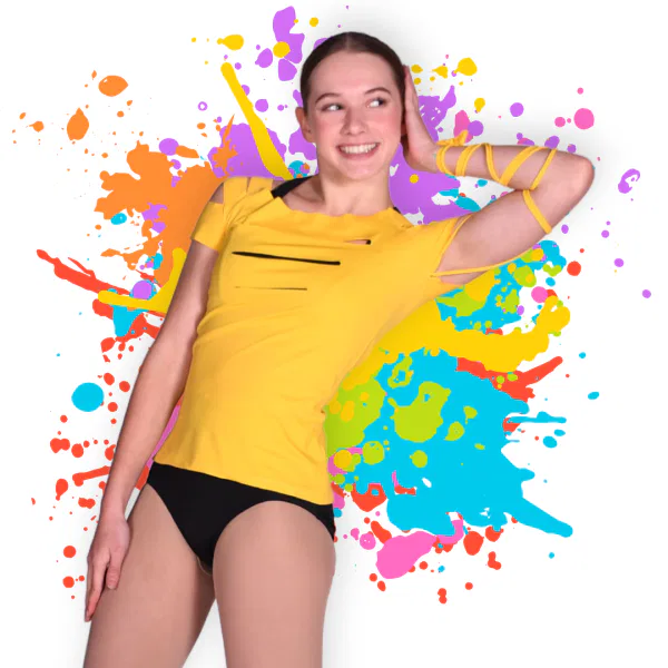 Neon Front Slit T-Shirts 16