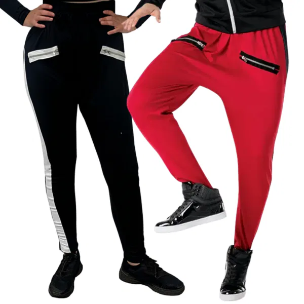 Zippered Harem Pants 11