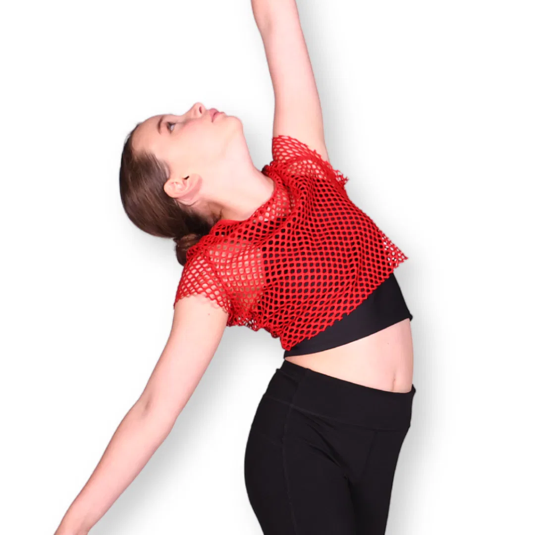 Wide Mesh Cropped Tee 12 Wide Mesh Cropped Tee 12