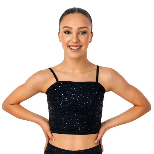 “All Fired Up” Sequin Crop Top 11