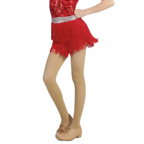 “Bills” Red Fringe Skirt 10