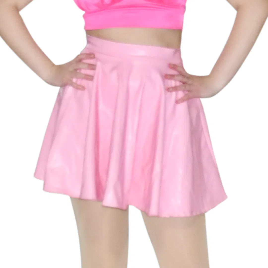 Bubblegum Pink Patent Skirt 8 Bubblegum Pink Patent Skirt 8