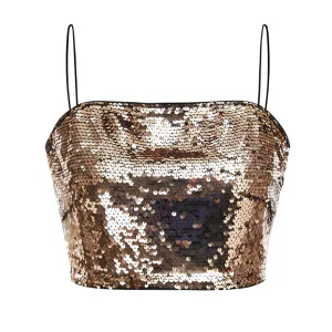 Gold Sequin Cami Top 6