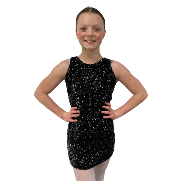 Black Sequin Dress 4