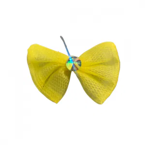 Yellow Bow Clip 3