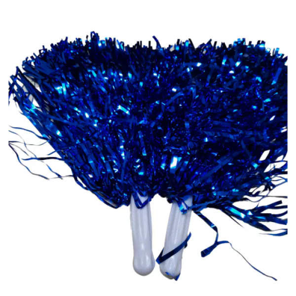 Blue Pom Poms 3