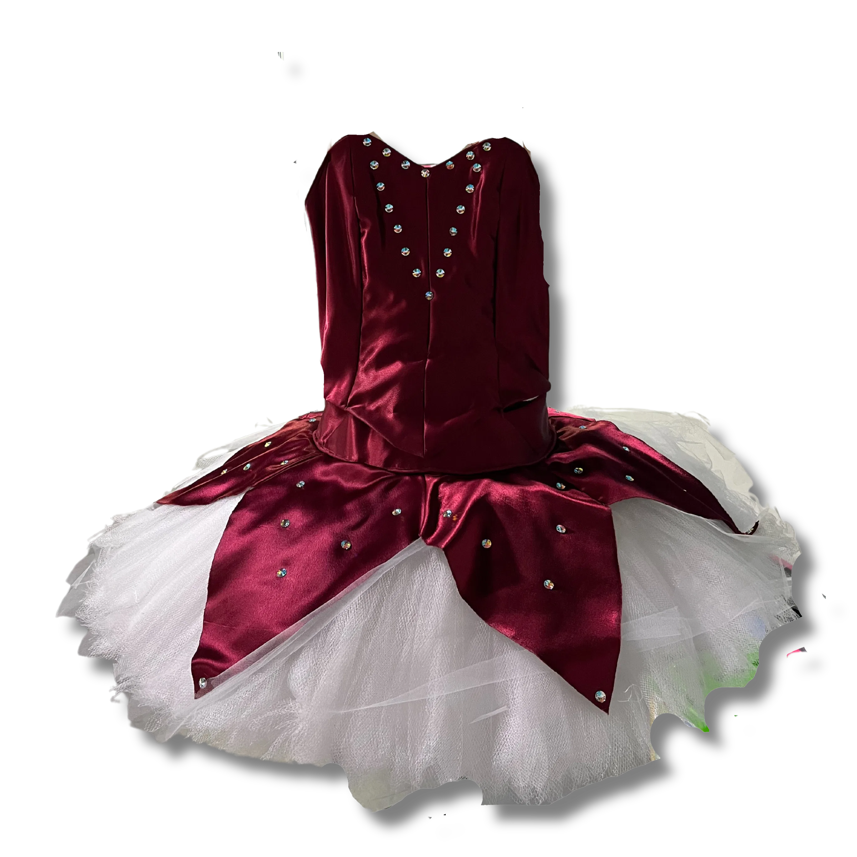 Red Satin Platter Tutu Ballet Dress 5 Red Satin Platter Tutu Ballet Dress 5