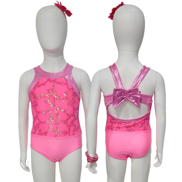 Pink Metallic Lace Top 2