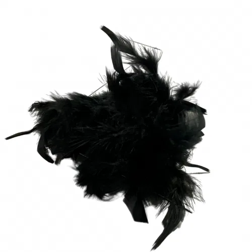 Black Feather Hair Clip 4 Black Feather Hair Clip 4