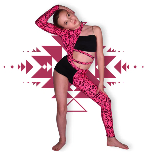 “Tribal Print Asymmetrical Unitard” 6