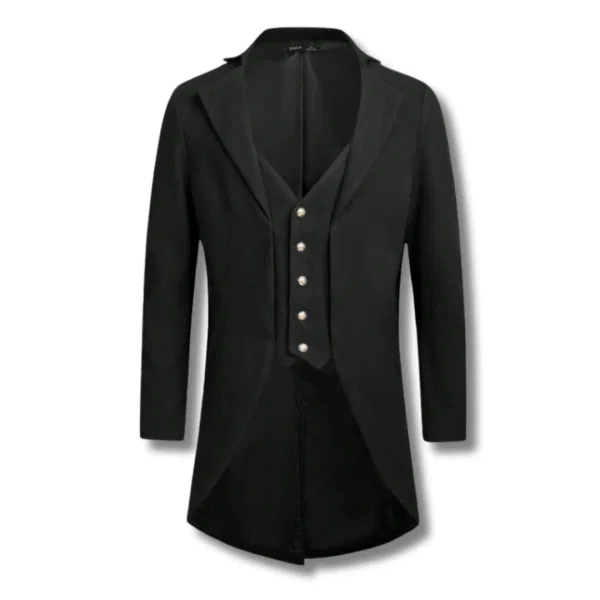 “Lapel Neck Single Breasted Overcoat” 6