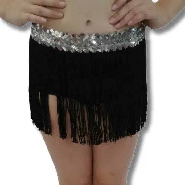Black Fringe Skirt 6