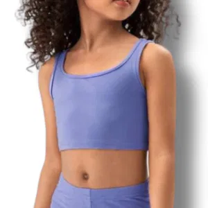 Kids Blue Crop Top 7