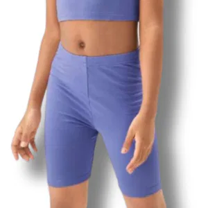 Kids Blue Biker Shorts 7