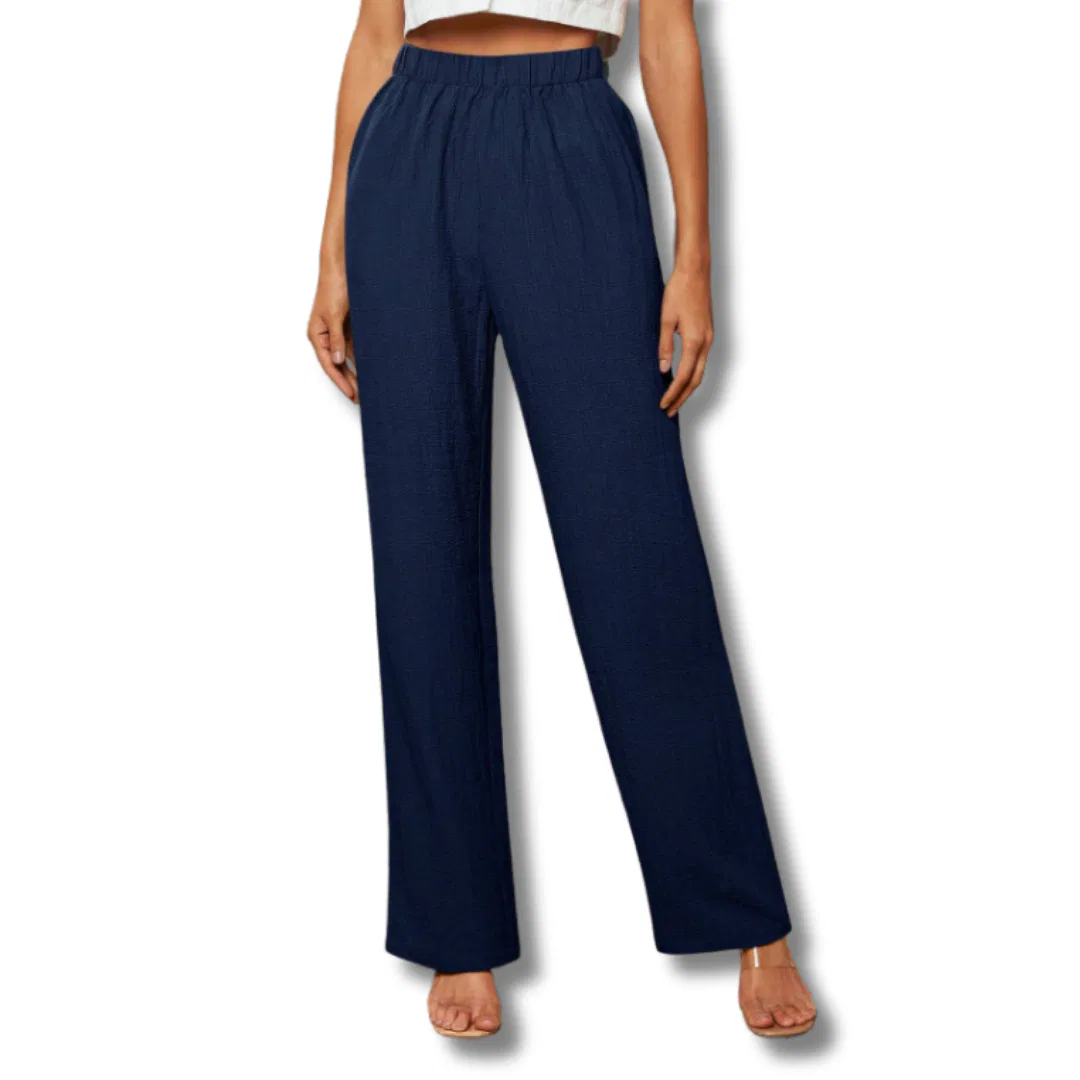 Solid Elastic Waist Pants 8 Solid Elastic Waist Pants 8