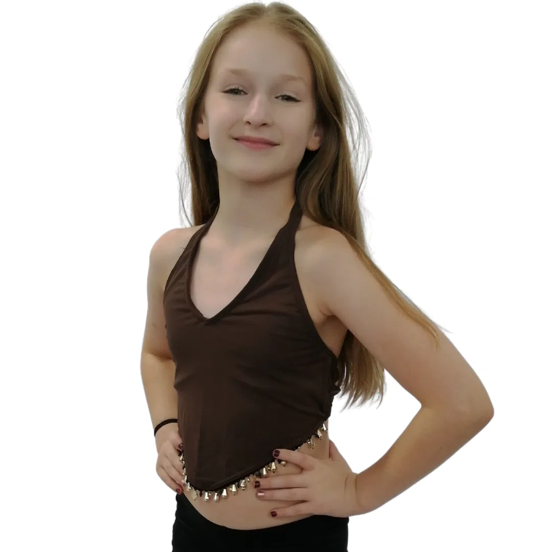 Brown Beaded Halter 6 Brown Beaded Halter 6
