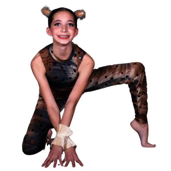 Brown Sequin Unitards 10