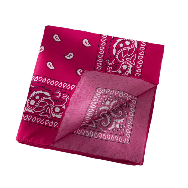 Bandana – Hot Pink Paisley 75